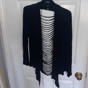 black sweater with open back